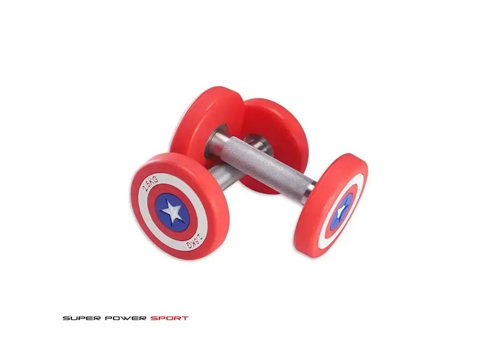 captain america dumbbells ( 2 قطعة ) captain america dumbbells ( 2 قطعة )