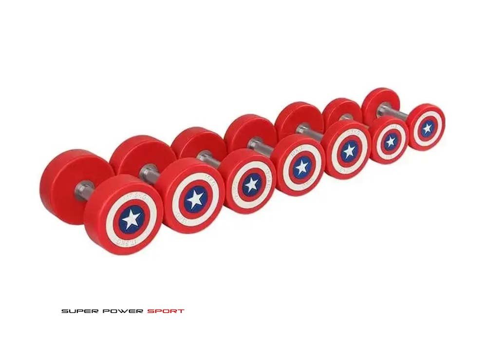 captain america dumbbells ( 2 قطعة ) captain america dumbbells ( 2 قطعة )